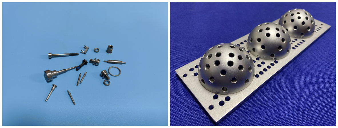 Usinage CNC de précision pour composants et implants de dispositifs médicaux Composants de dispositifs médicaux usinés CNC avec haute précision et tolérances serrées