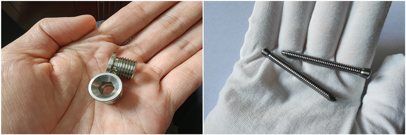 Vis médicale en titane usinée avec précision pour applications d'implant Vis médicale en titane usinée avec précision CNC pour implants médicaux