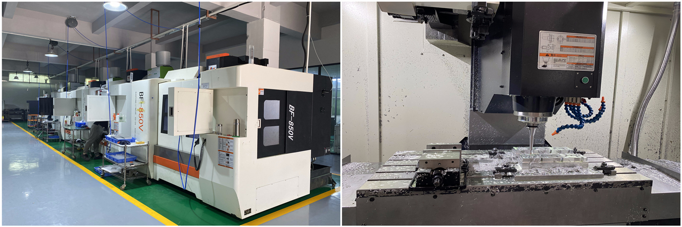 Services de fraisage CNC pour la fabrication de composants métalliques de précision Atelier de fraiseuse CNC produisant des pièces métalliques usinées de précision