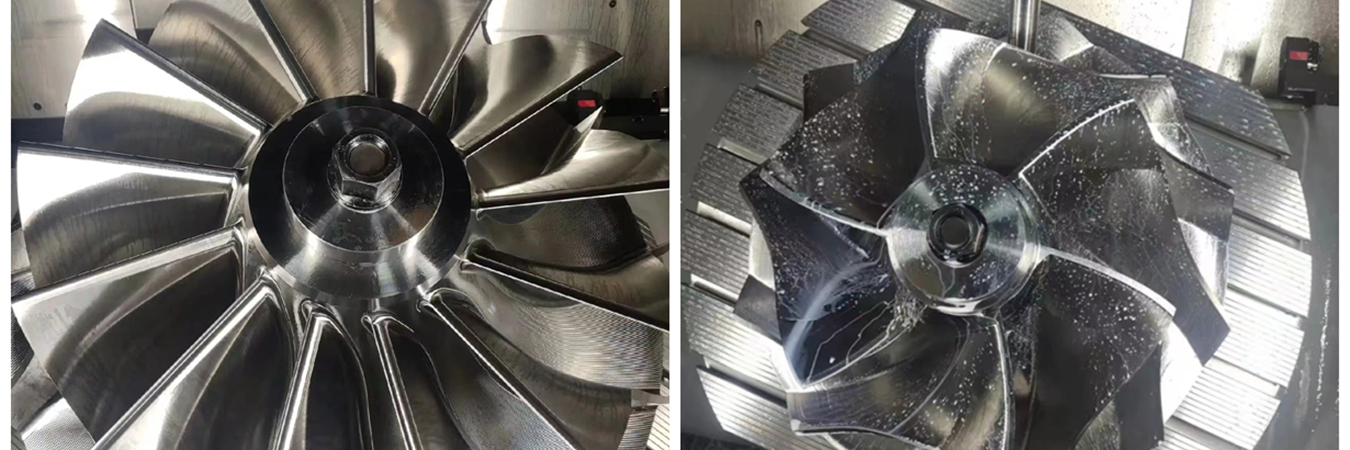 Usinage CNC 5 axes de roue pour la fabrication de pièces complexes Usinage 5 axes d'une roue pour composants aérospatiaux de haute précision