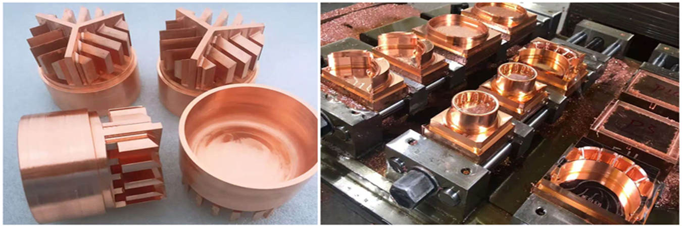 Usinage CNC sur mesure de pièces en cuivre pour applications à haute conductivité Service d'usinage CNC du cuivre pour composants électriques de précision