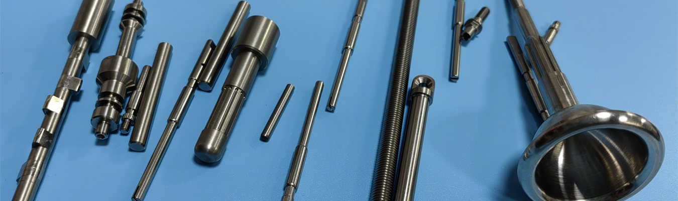 Broches de précision usinées CNC - Pièces métalliques tournées suisses Broches de précision personnalisées usinées CNC par tournage suisse pour applications médicales, automobiles et industrielles