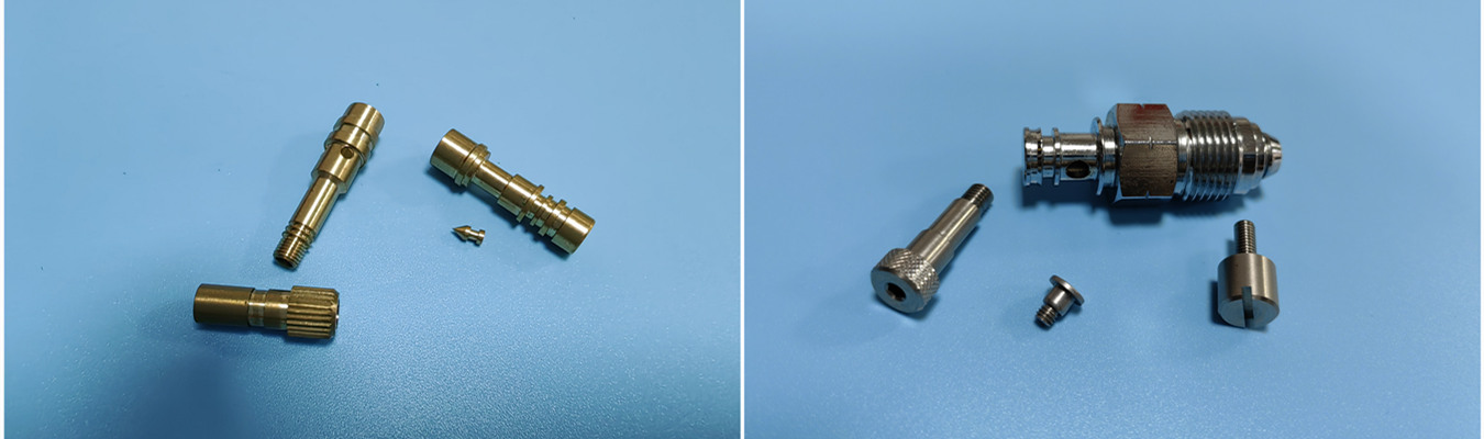 Broches de connecteur en laiton – Composants de connecteurs électriques usinés avec précision CNC Broches de connecteur en laiton fabriquées par décolletage CNC suisse pour connecteurs électriques et applications d'interconnexion électronique